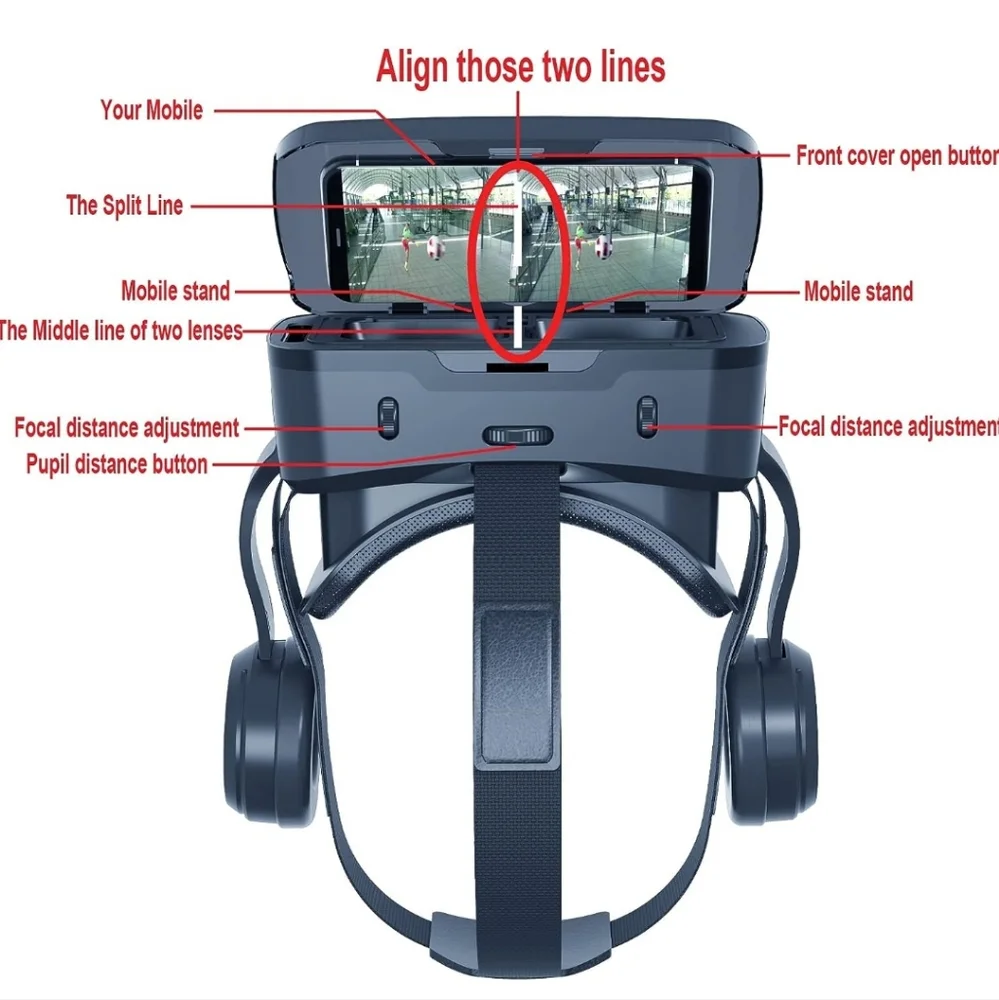 VR Empire Headset With Headphones